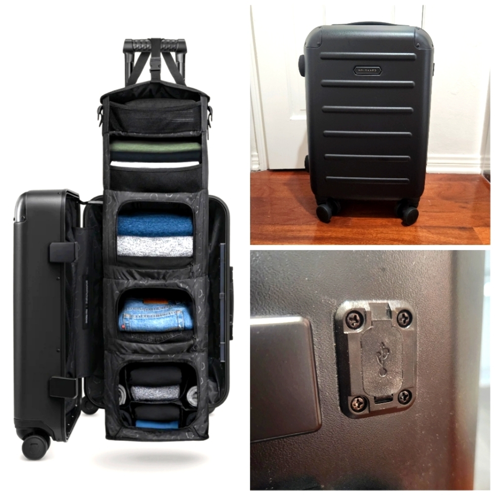 Solgaard Black Carry On Closet 20" Suitcase